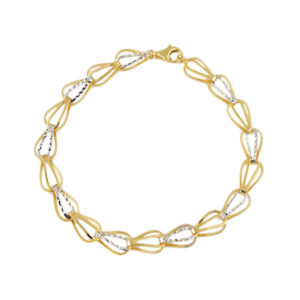 Elegancka złota bransoletka 18,5 cm - 3,250 g