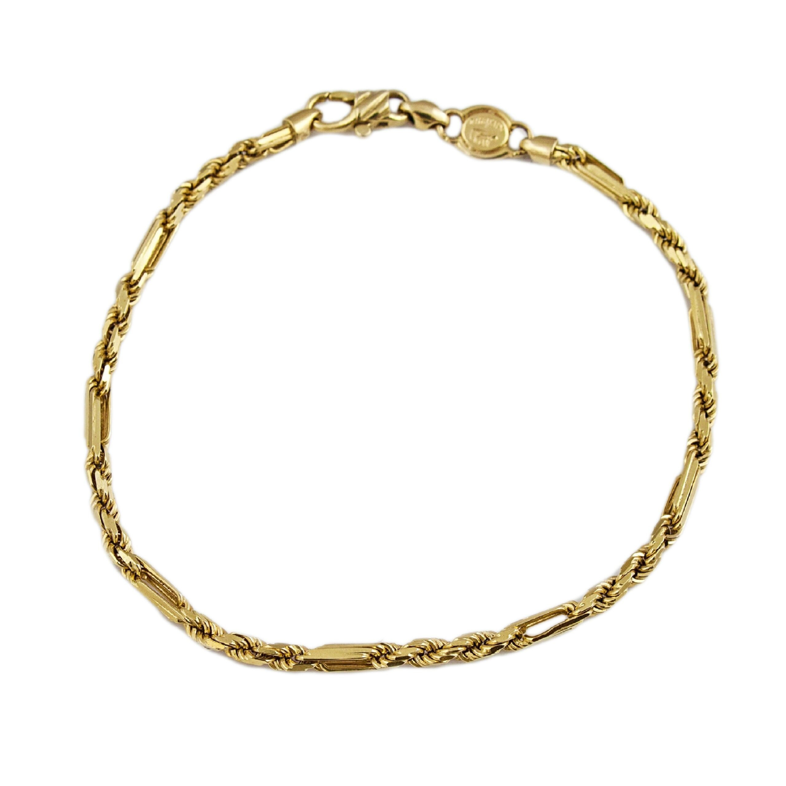 Niepowtarzalna złota bransoletka 21 cm - 7,750 g