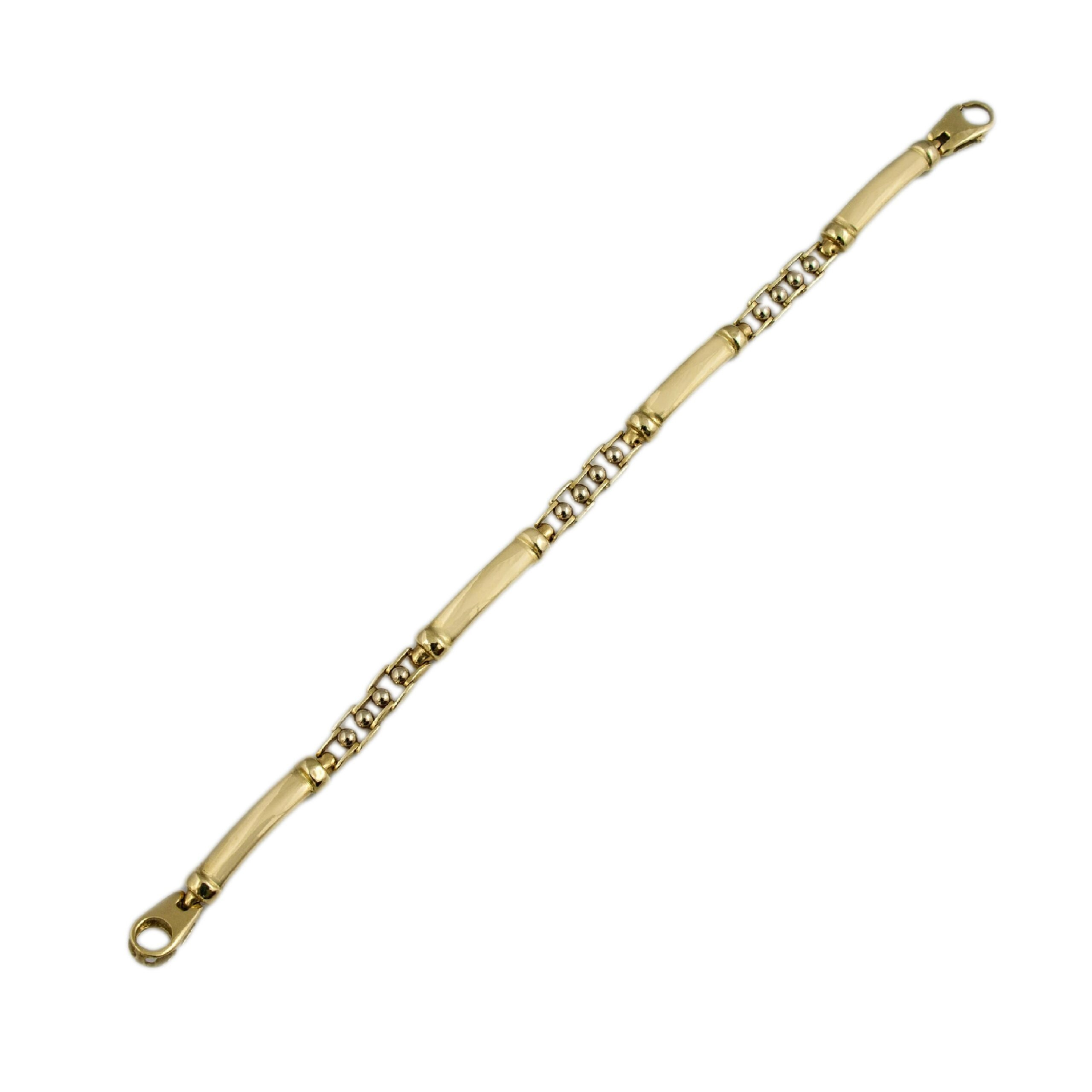 Niepowtarzalna złota bransoletka 19,5 cm - 10,650 g