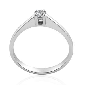 IMPERIAL- Złoty zaręczynowy pierścionek z brylantem - 0,065 ct