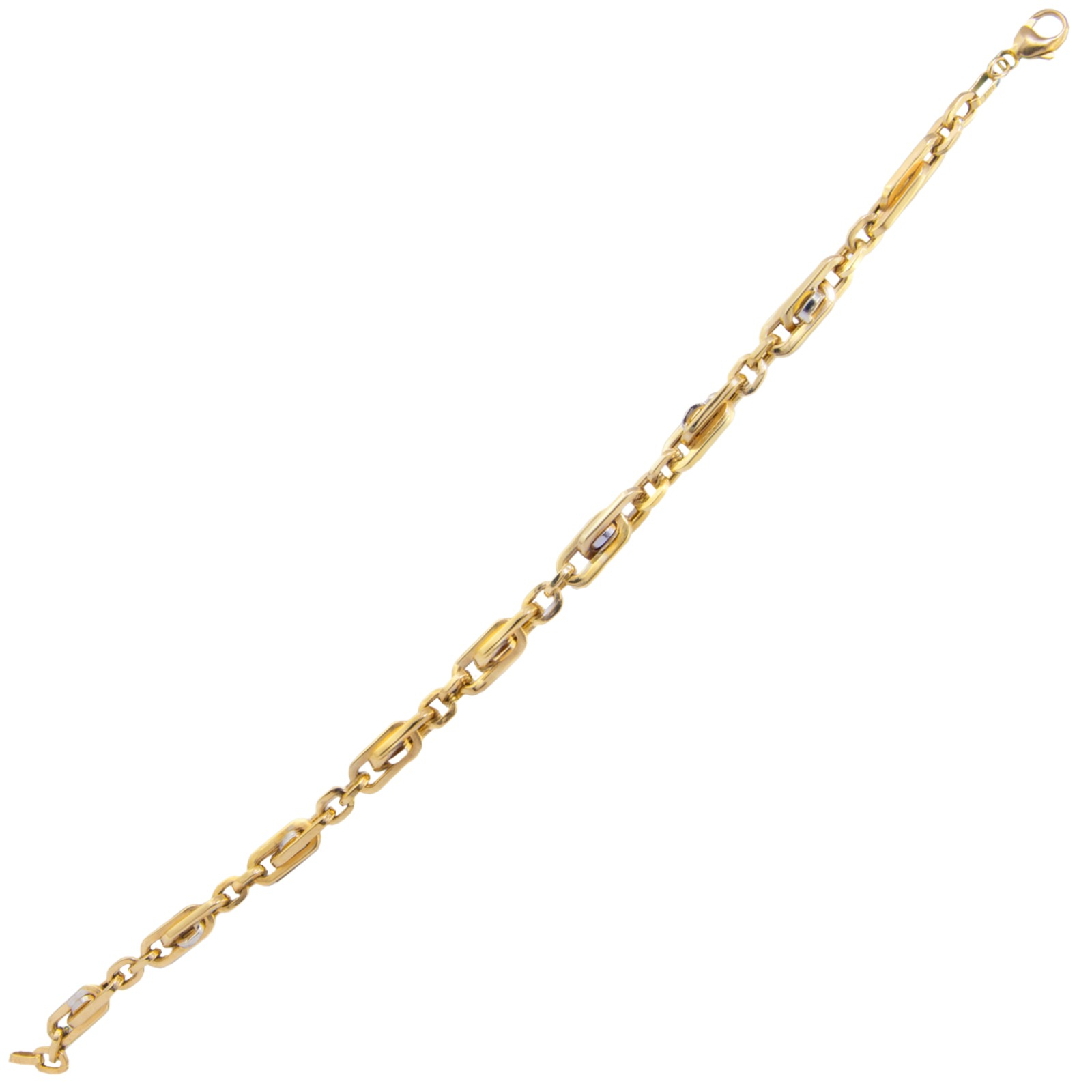 Niepowtarzalna złota bransoletka 22 cm - 7,950 g