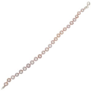 Bransoletka z różowych pereł - 19,5 cm