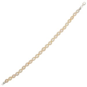 Bransoletka z łososiowych pereł - 19,5 cm