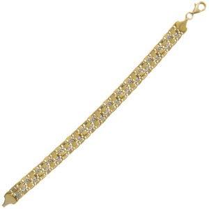 Elegancka złota bransoletka 18 cm - 7,600 g